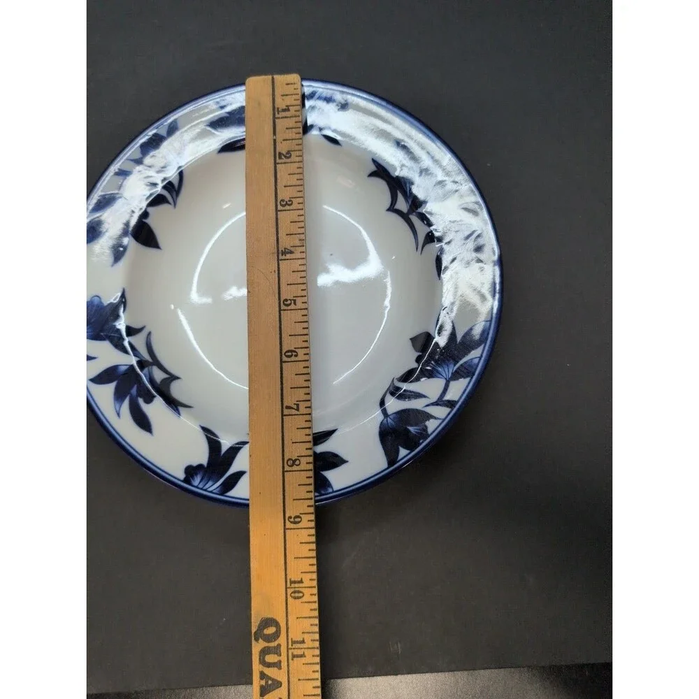Pier 1 Ming Porcelain Soup/ Salad Bowl And Plate